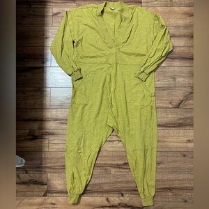Free People Intimately lime green jumpsuit